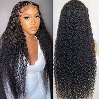 Cabello Humano Virgen Europeo Bozhen para Peluca Sin Pegamento, 10-40 Pulgadas, 180% 250% HD, Ondulado, Color Personalizable para Mujeres Negras