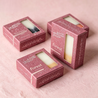 Caja de Regalo de Lujo con Inserto de Esponja Suave para Jabón Artesanal, Velas y Set de Aromaterapia