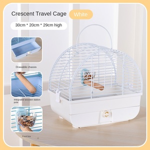 Jaula de Viaje de Lujo para Pájaros, Dorada y Electrochapada, Transportín Metálico Portátil para Loros, Decoración del Hogar, Venta al Por Mayor - Product Image 2