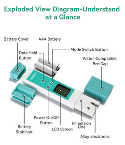 A13 TDS EC 水質テスターペン 家庭用 - 水道水、沸騰水、水槽の水の純度を検出 - Product Image 6