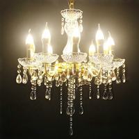 Nouveau lustre de mariage de luxe en métal avec cristal électrolytique en fer pour la décoration de plafond de scène, de fête ou de banquet