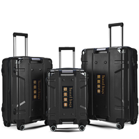 Valise trolley rigide ABS+PC 20/24/28 pouces avec poignée en alliage d'aluminium 360° °   Roues pivotantes pour avion et cadenas à combinaison à 3 chiffres