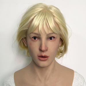 <span class=keywords><strong>Masque</strong></span> féminin en silicone <span class=keywords><strong>réaliste</strong></span> en gros, <span class=keywords><strong>masque</strong></span> de tête en silicone pour femme, <span class=keywords><strong>masque</strong></span> <span class=keywords><strong>réaliste</strong></span> pour cosplay <span class=keywords><strong>avec</strong></span> <span class=keywords><strong>cheveux</strong></span> - Product Image 1