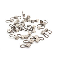 Boutons flexibles en gros couleur argent 10mm 15mm pour collier