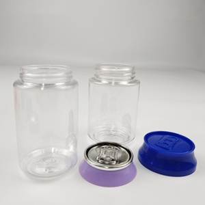 チャイルドプルーフプラスチックPETジャー蓋1/8 8th 3.5g 7g 14gスミプルーフソーダ缶食品保存用ハーブタバコ食用缶 - Product Image 3