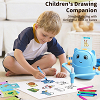 Robot de Dessin Intelligent pour Enfants, Jouet Éducatif Montessori, Cartes d'Apprentissage de la Peinture, Reconnaissance par Induction, Ensemble de Machine à Dessiner Automatique