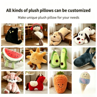 Coussin en peluche doux en forme de mangue, personnalisé en usine, en coton PP, oreiller créatif en forme de fruit rembourré, fabricant OEM