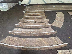 Carreaux de <span class=keywords><strong>granit</strong></span> <span class=keywords><strong>Juparana</strong></span> California durables de haute qualité Style design moderne poli pour îlot de Table à manger de salle de bain