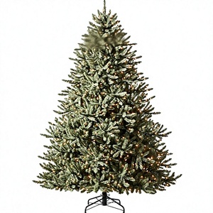 <span class=keywords><strong>Balsam</strong></span> <span class=keywords><strong>Hill</strong></span> <span class=keywords><strong>Sapin</strong></span> de Noël artificiel classique bleu épicéa pré-éclairé de 75 pieds, 2 960+ branches, 1000 lumières LED claires, en polychlorure de polyvinyle - Product Image 1