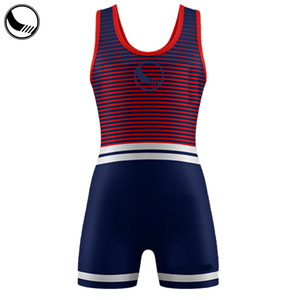 طباعة التكبير رخيصة مخصصة المصارعة Singlets - Product Image 5