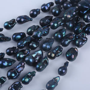 Perles d'eau douce naturelles blanches de 18 cm, 13-16 mm, en forme de queue de poisson, avec trou traversant, pour la fabrication de bijoux en gros - Product Image 1