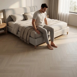 <span class=keywords><strong>Parquet</strong></span> en chêne blanc avec incrustations de bois, dalles à motifs design pour intérieurs de luxe, utilisation extérieure et en parc - Product Image 2