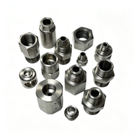 Écrou de blocage hexagonal usiné CNC sur mesure avec trou de goupille latérale, écrou de blocage fileté multi-panneaux pour assemblage de systèmes hydrauliques