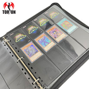   Classeur portable pour cartes à collectionner, 600 pochettes recto-verso, fermeture éclair en PU, classeur standard, 25 pochettes amovibles, jeu de société personnalisé - Product Image 3