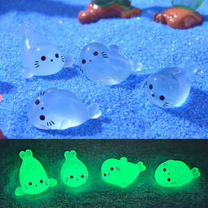 Figura Decorativa de Delfín Luminoso en Resina, Miniatura Artística de Animal Marino, Adorno Colorido para Micropaisajes - Product Image 6