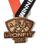 Nouvelle médaille sportive personnalisée en alliage de zinc avec impression UV pour cadeaux promotionnels et cadeaux de bienvenue