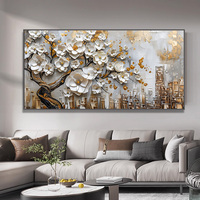 Canapé fond mur fleurs Art décor à la maison peinture haute définition impression cristal porcelaine peinture fleur peinture