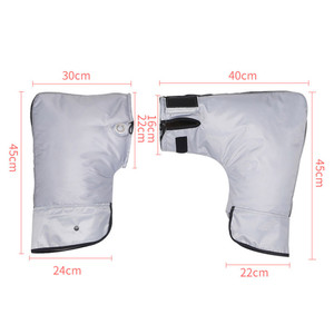 Guanti Invernali da Moto e Bici RTS Antivento e <span class=keywords><strong>Antipioggia</strong></span> con Ampia Copertura Paramani per Manubrio Protezione Calda - Product Image 3