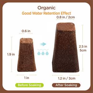 Esponja de alto crecimiento de 5cm utilizada en el sistema de cultivo hidropónico Coco turba bloque plantas cultivo suelo bajo para <span class=keywords><strong>Idoo</strong></span> - Product Image 2