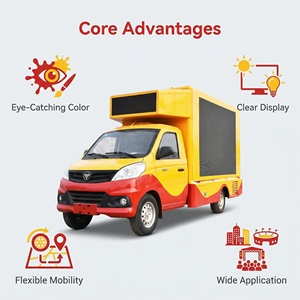 Camión Publicitario Metálico Personalizado, Tamaño de Camioneta Pequeña, Promoción <span class=keywords><strong>Comercial</strong></span> al Aire Libre, Mercado Estadounidense - Product Image 5