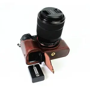 A7ii Vintage Pu Lederen Hoes Voor Sony ILCE-7M2 A7ii A7rii A7mii Beschermhoes Voor Sony Knoophoes