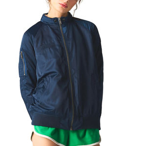 Chaqueta Bomber de Satén Personalizada de Alta Calidad para Mujer con Detalles en Piel de Oveja, Acabado Ecológico e Impermeable - Product Image 6
