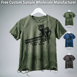 <span class=keywords><strong>Camiseta</strong></span> Vintage Y2K con Logotipo Personalizado, Lavado Ácido y Efecto Desgastado, <span class=keywords><strong>Camiseta</strong></span> Streetwear Tie-Dye con Logotipo Personalizado, Fabricante OEM ODM, Venta al Por Mayor - Product Image 1