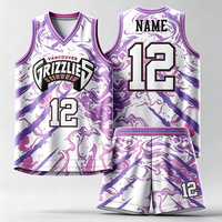 Maillot de basketball personnalisé rétro pour hommes, broderie en twill, tenue de basketball vintage, vêtements de basketball en mesh, uniformes, chemises