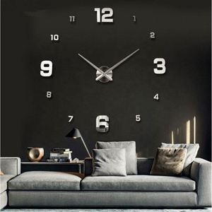 Large Wall Clock Watch 3d Wall Clocks Home Decoration 3d Wall Stickers Living Room Home Decoration Accessories - Product Image 4