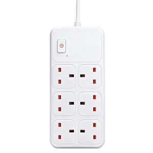 Multiprise Yue Niu 6 prises norme britannique 2500W avec câble en cuivre pour usage domestique et double ports USB Type C PD - Product Image 3