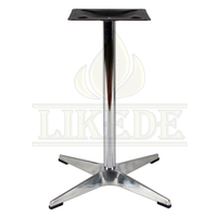 Prix bas en aluminium center table jambes en métal table de conférence table à manger en pied en croix