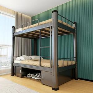 <span class=keywords><strong>Cama</strong></span> litera <span class=keywords><strong>doble</strong></span> de metal de tamaño completo, plataforma de acero negro, <span class=keywords><strong>cama</strong></span> alta para adolescentes, niños y estudiantes con escaleras para dormitorio - Product Image 6