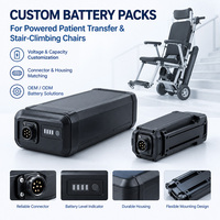 Pack de batteries au lithium personnalisé pour fauteuil de transfert de patient motorisé, fauteuil électrique pour monter les escaliers, équipement de transport médical