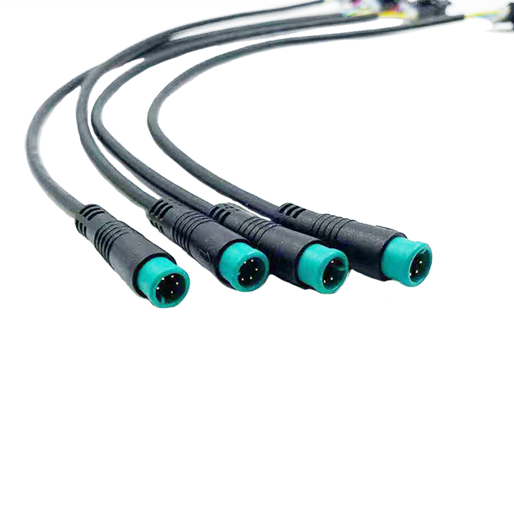 M8 Electric bicycle 2 3 4 5 Pin power signal transmission waterproof connector cable