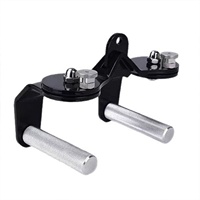 VIGFIT Ensemble de 3 pièces réglable en acier de haute qualité, système de poulie chromé noir, rack de musculation, machine Smith, accessoires de traction latérale