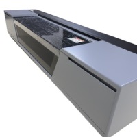 Écran de projection motorisé ALR UST de 120 pouces, 16:9, pour téléviseur laser, avec armoire intégrée, projecteurs 4K à ultra courte focale