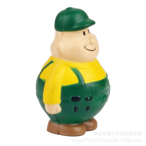 Cartoon Fat Man Pu Foam High <b>Rebound</b> Toy Fidget Toy For 2 To 4 Years Unisex - Product Image 1