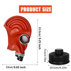 หน้ากากป้องกันใบหน้าแบบเต็มหน้า JM1 ทำจากยาง พร้อมไส้กรองคาร์บอนแบบเปลี่ยนได้ ใช้ซ้ำได้ ล้างทำความสะอาดได้ สำหรับสารเคมี - Product Image 2