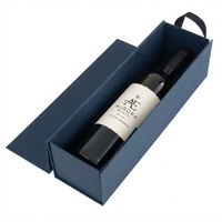 Boîte cadeau pour vin haut de gamme personnalisée, emballage pliable écologique, boîte rigide pour bouteille de vin avec fermeture magnétique, insert en éponge