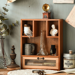 Meuble <span class=keywords><strong>de</strong></span> rangement en bois <span class=keywords><strong>de</strong></span> style européen vintage Zakka, <span class=keywords><strong>organisateur</strong></span> <span class=keywords><strong>de</strong></span> <span class=keywords><strong>bureau</strong></span>, <span class=keywords><strong>organisateur</strong></span> <span class=keywords><strong>de</strong></span> tapis d'ordinateur, origine Chine, transfrontalier - Product Image 4