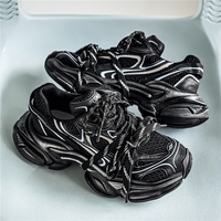 Nouvelles baskets décontractées pour hommes en maille avec semelle épaisse, chaussures de papa tendance, respirantes, antidérapantes, confortables et durables pour l'automne