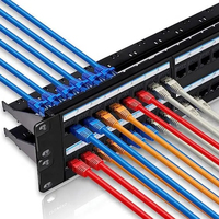 DingLiang 12/24/48 Port Rj45 Cat6 Zinc Alloy berpelindung jaringan Panel Patch aksesori konektor label