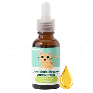 Gotas Líquidas para Mascotas de Marca Propia con Raíz de Jengibre, Calman la Piel y Refuerzan el Sistema Inmunitario, Suplementos Líquidos Dietéticos Antibióticos Naturales para Gatos - Product Image 1
