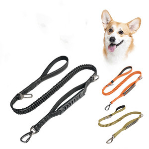 <span class=keywords><strong>Correa</strong></span> de Nylon de Lujo <span class=keywords><strong>para</strong></span> Perros, <span class=keywords><strong>Correa</strong></span> Multifuncional <span class=keywords><strong>para</strong></span> Trotar con Absorción de Impactos y Cinturón de Seguridad <span class=keywords><strong>para</strong></span> Automóvil - Product Image 1