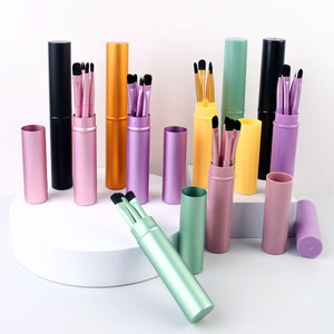 Lot de 5 pinceaux <span class=keywords><strong>à</strong></span> paupières portables de qualité supérieure pour maquillage professionnel – Vente en gros <span class=keywords><strong>à</strong></span> prix abordable - Product Image 4