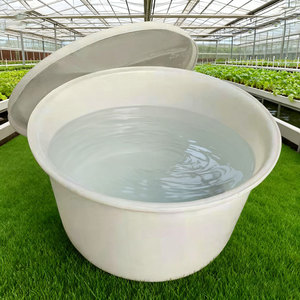 Bacs <span class=keywords><strong>de</strong></span> <span class=keywords><strong>jardin</strong></span> ronds en plastique LLDPE durables 800L anti-UV et anti-fuite pour bassins à poissons Koi bleus - Product Image 2