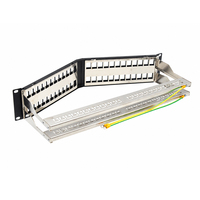 Panel Patch Kosong Melontel MT-4218 Cat6A 48-Port 2U RJ45 FTP dengan Krone/110/Dual IDC Bersertifikasi ISO9001 untuk Koneksi Jaringan