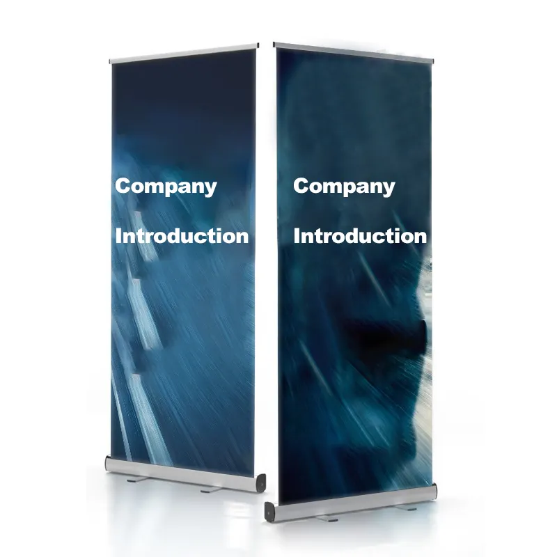 Custom Retractable Business Exhibition Wide Base Aluminum Display Roll up Banner