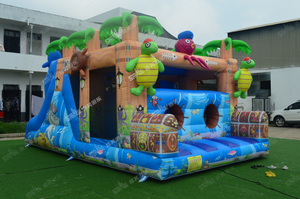 Maison de rebond gonflable commerciale de l'île au <span class=keywords><strong>trésor</strong></span> videur gonflable Seaworld avec toboggan pour les enfants - Product Image 6