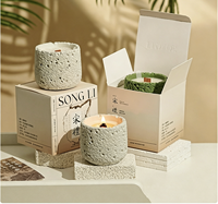 Boîte rigide personnalisée écologique avec couvercle, base, doublure en éponge, aimantée, taille personnalisée, logo personnalisé, estampage à chaud, pour bougies, savons, cosmétiques